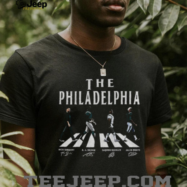 Nick Sirianni A J Brown Saquon Barkley and Jalen Hurts The Philadelphia Eagles Abbey Road Football shirt