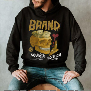 No Risk No Rich Skull Money Brand Tee