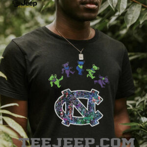 North Carolina Tar Heels x Grateful Dead night 2025 bears logo shirt