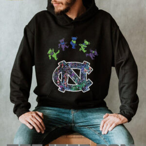 North Carolina Tar Heels x Grateful Dead night 2025 bears logo shirt