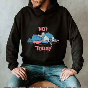 Not Today lazy Stitch Disney cartoon shirt