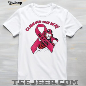 Obie mascot Massillon Tigers x Breast Cancer Awareness clawing our way to a cure shirt