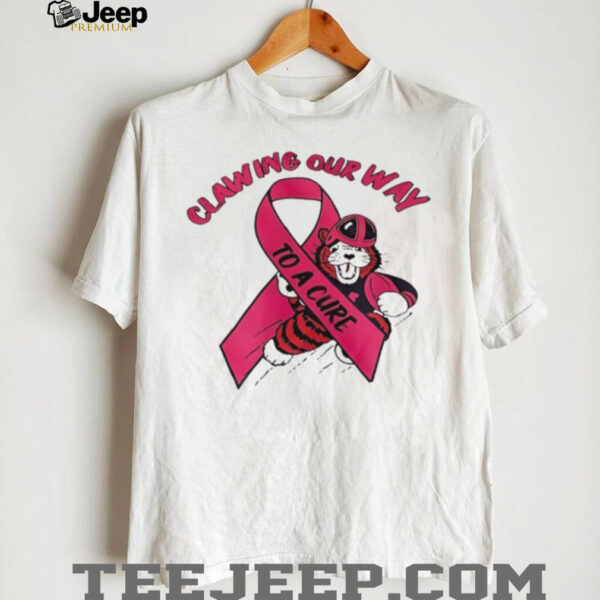 Obie mascot Massillon Tigers x Breast Cancer Awareness clawing our way to a cure shirt