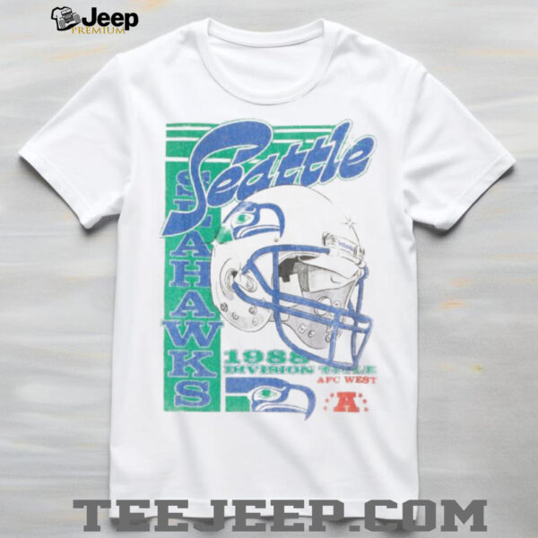 Official Abercrombie And Fitch Apparel Clothing Merch Seattle Seahawks Graphic Shirt back