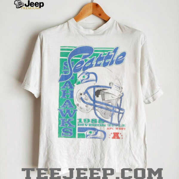 Official Abercrombie And Fitch Apparel Clothing Merch Seattle Seahawks Graphic Shirt back