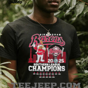 Official Birmingham Barons Mascot 2025 Southern League Champions Shirt