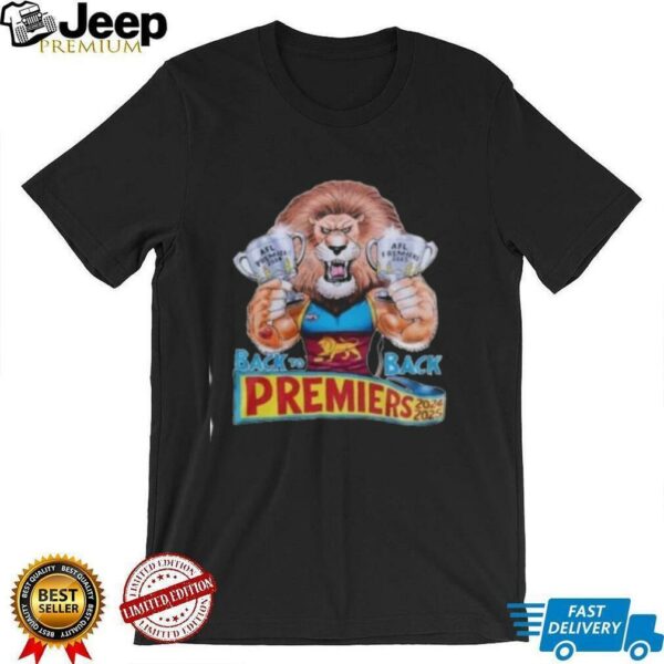 Official Brisbane Lions 2025 AFL Premiers Back 2 Back Believe 2 Sided Shirt