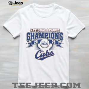Official Chicago Cubs 2025 National League Champions Champions Shirt