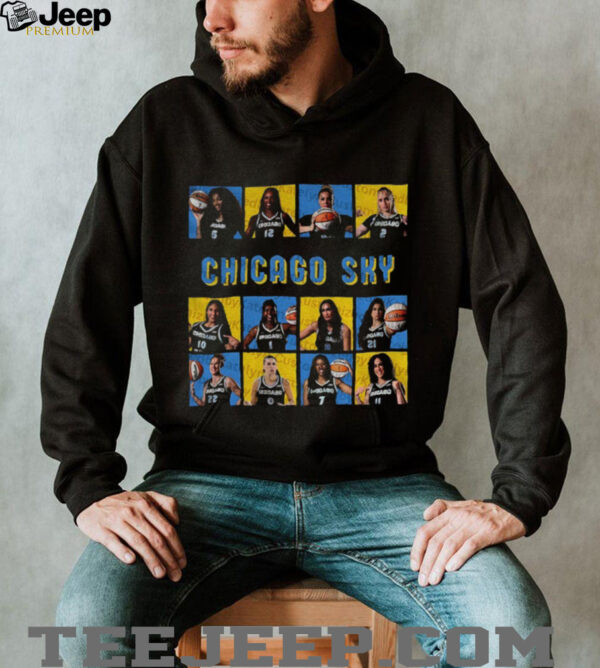 Official Chicago Sky Basketball WNBA 2025 Playoffs poster t shirt