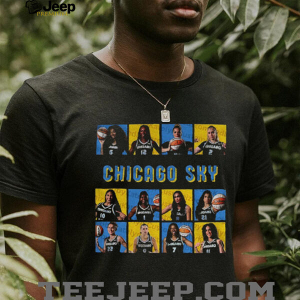 Official Chicago Sky Basketball WNBA 2025 Playoffs poster t shirt