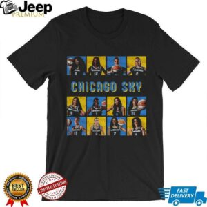 Official Chicago Sky Basketball WNBA 2025 Playoffs poster t shirt