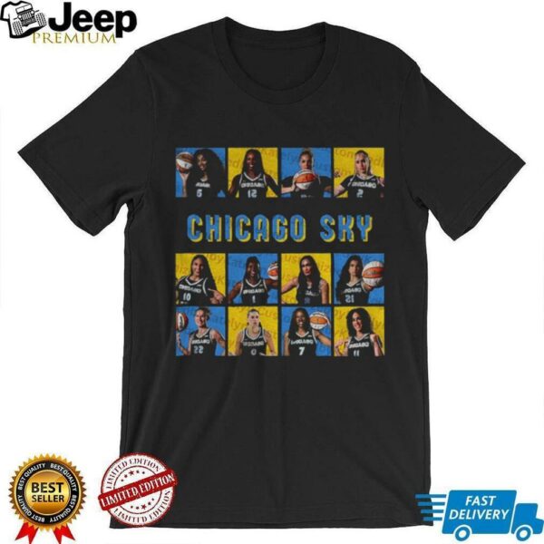 Official Chicago Sky Basketball WNBA 2025 Playoffs poster t shirt