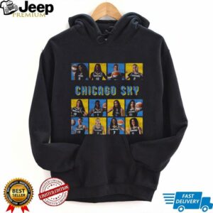 Official Chicago Sky Basketball WNBA 2025 Playoffs poster t shirt