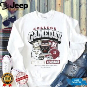 Official College GameDay 2025 Vanderbilt vs Alabama Ticket shirt