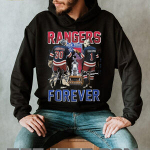 Official Lundqvist And Giacomin New York Rangers Forever Signatures Shirt