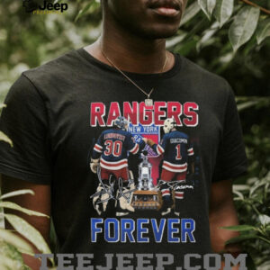 Official Lundqvist And Giacomin New York Rangers Forever Signatures Shirt