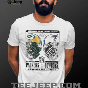 Official NFL History Made Scorigami! Cowboys 40 – 40 Packers Game Tie September 28, 2025 Shirt