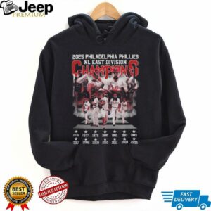 Official Philadelphia Phillies 2025 NL East Division Champions Road To October 1976 2025 Shirt