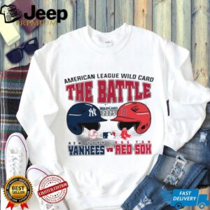 Official The Battle New York Yankees Vs Boston Red Sox 2025 MLB AL Wild Card Matchup T Shirt