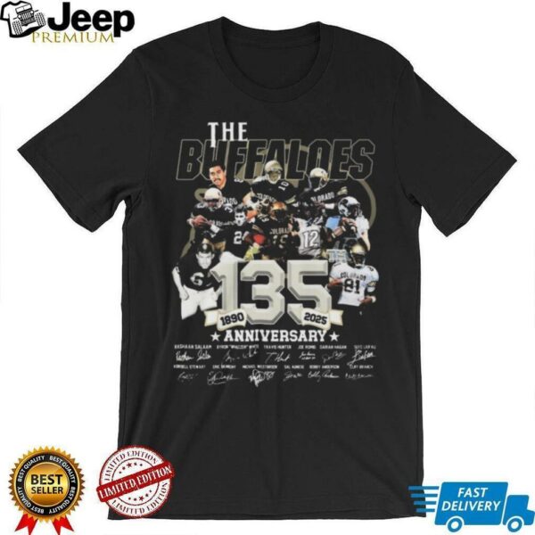 Official The Colorado Buffaloes 135 Anniversary 1890 2025 Signatures Shirt