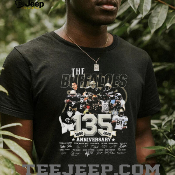 Official The Colorado Buffaloes 135 Anniversary 1890 2025 Signatures Shirt