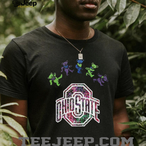 Ohio State Buckeyes x Grateful Dead night 2025 bears logo shirt