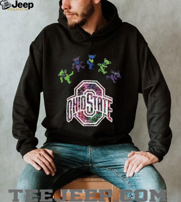 Ohio State Buckeyes x Grateful Dead night 2025 bears logo shirt