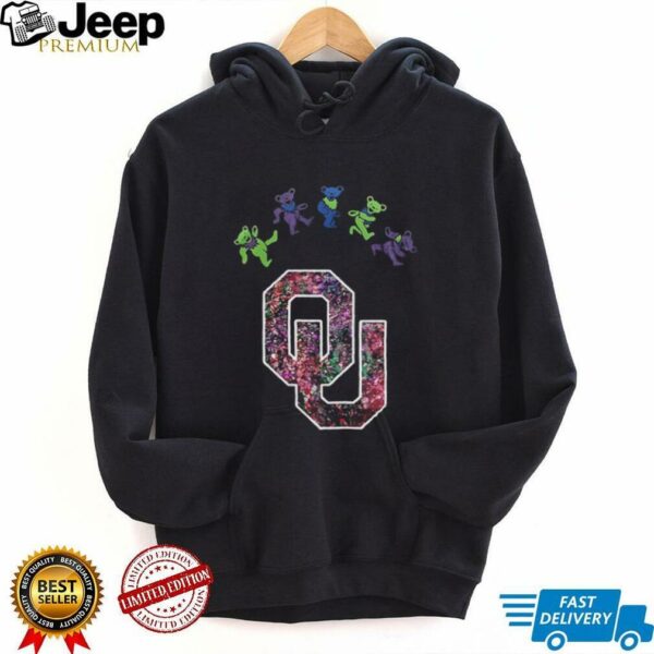Oklahoma Sooners x Grateful Dead night 2025 bears logo shirt