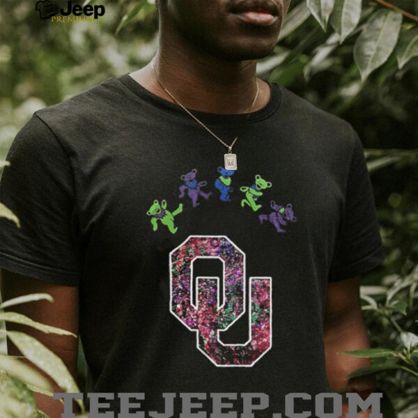 Oklahoma Sooners x Grateful Dead night 2025 bears logo shirt