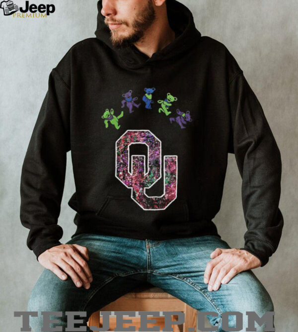 Oklahoma Sooners x Grateful Dead night 2025 bears logo shirt