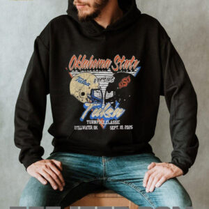Oklahoma State Cowboys vs Tulsa Hurricanes 2025 football helmet shirt