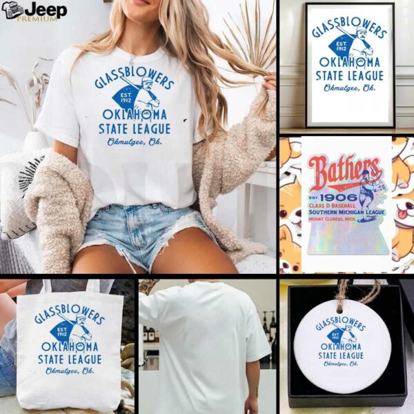 Okmulgee Glassblowers Oklahoma State League Baseball Shirt