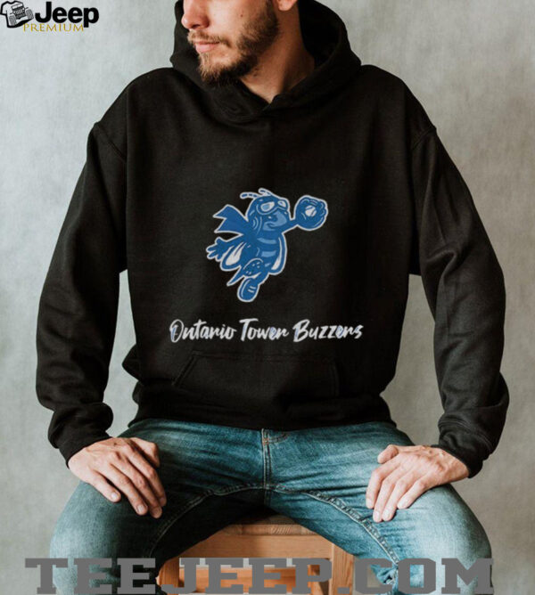 Ontario Tower Buzzers Baseball mascot logo 2025 shirt