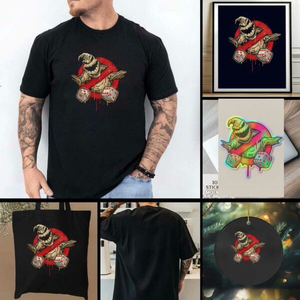 Oogie Boogie from The Nightmare Before Christmas No Boogies Allowed Halloween shirt