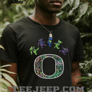 Oregon Ducks x Grateful Dead night 2025 bears logo shirt