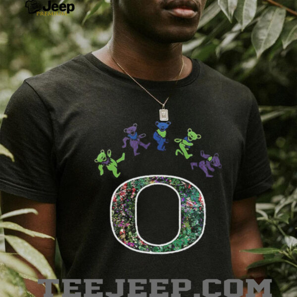Oregon Ducks x Grateful Dead night 2025 bears logo shirt