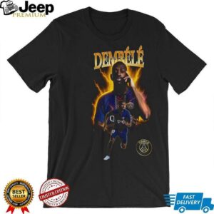 Ousmane Dembélé Paris Saint Germain FC UEFA Champions League graphic shirt