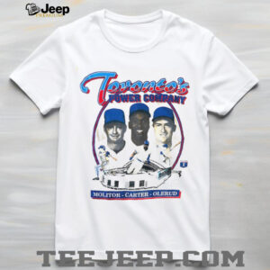 Paul Molitor Joe Carter and John Olerud Toronto Blue Jays...