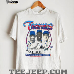 Paul Molitor Joe Carter and John Olerud Toronto Blue Jays baseball Toronto’s Power Company shirt
