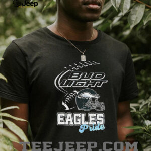 Philadelphia Eagles Bud Light pride helmet shirt