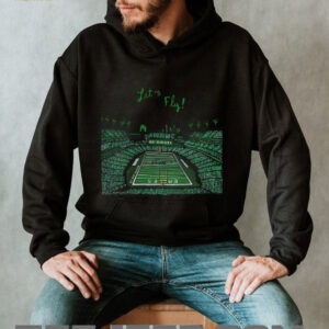 Philadelphia Eagles Football NFL Stadium Let’s Fly Go Birds cartoon shirt