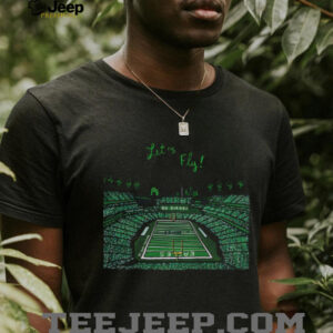 Philadelphia Eagles Football NFL Stadium Let’s Fly Go Birds cartoon shirt