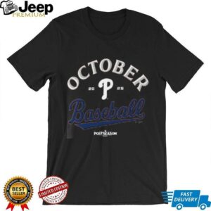 Philadelphia Phillies 2025 MLB Postseason Locker Room T Shirt