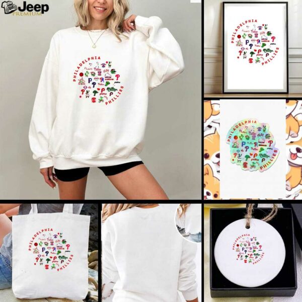 Philadelphia Phillies Baseball Collage Icons shirt