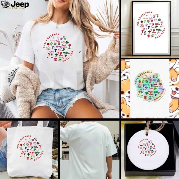 Philadelphia Phillies Baseball Collage Icons shirt