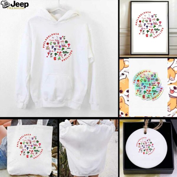Philadelphia Phillies Baseball Collage Icons shirt
