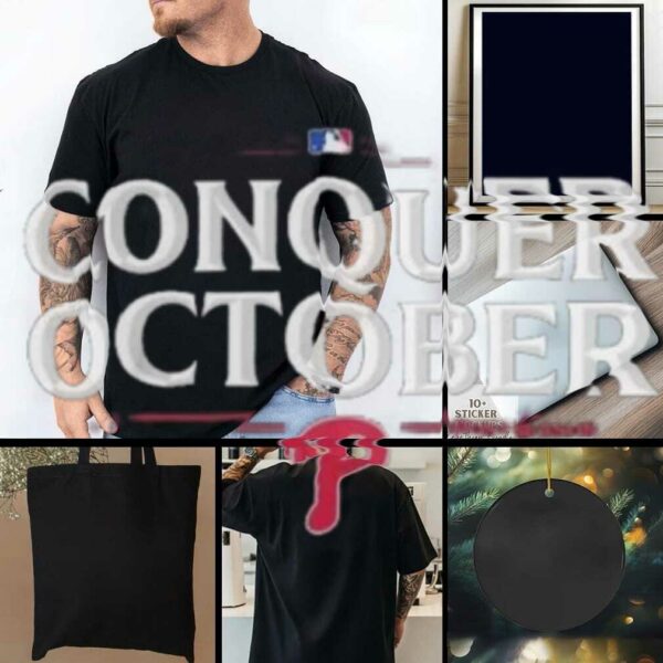 Philadelphia Phillies Conquer October 2025 Playoffs T shirt