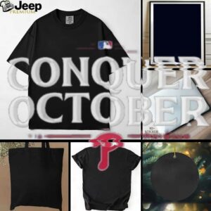 Philadelphia Phillies Conquer October 2025 Playoffs T shirt