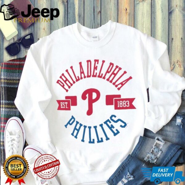 Philadelphia Phillies G III 4Her by Carl Banks Women’s Super Slim Fit Lightweight City Graphic T Shirt