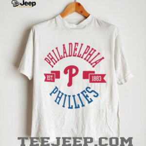 Philadelphia Phillies G III 4Her by Carl Banks Women's Super Slim Fit Lightweight City Graphic T Shirt